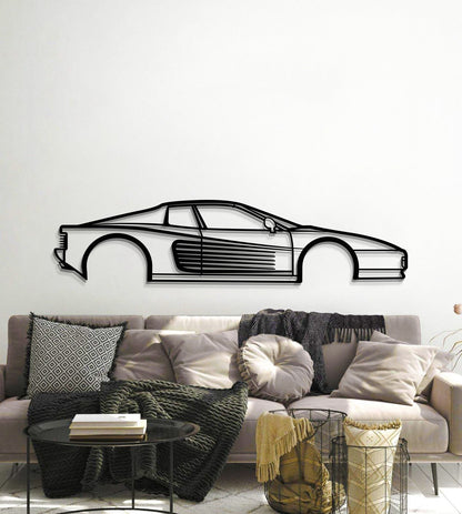 1998 Testarossa Metal Car Wall Art - MT0271