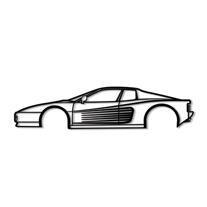 1998 Testarossa Metal Car Wall Art - MT0271