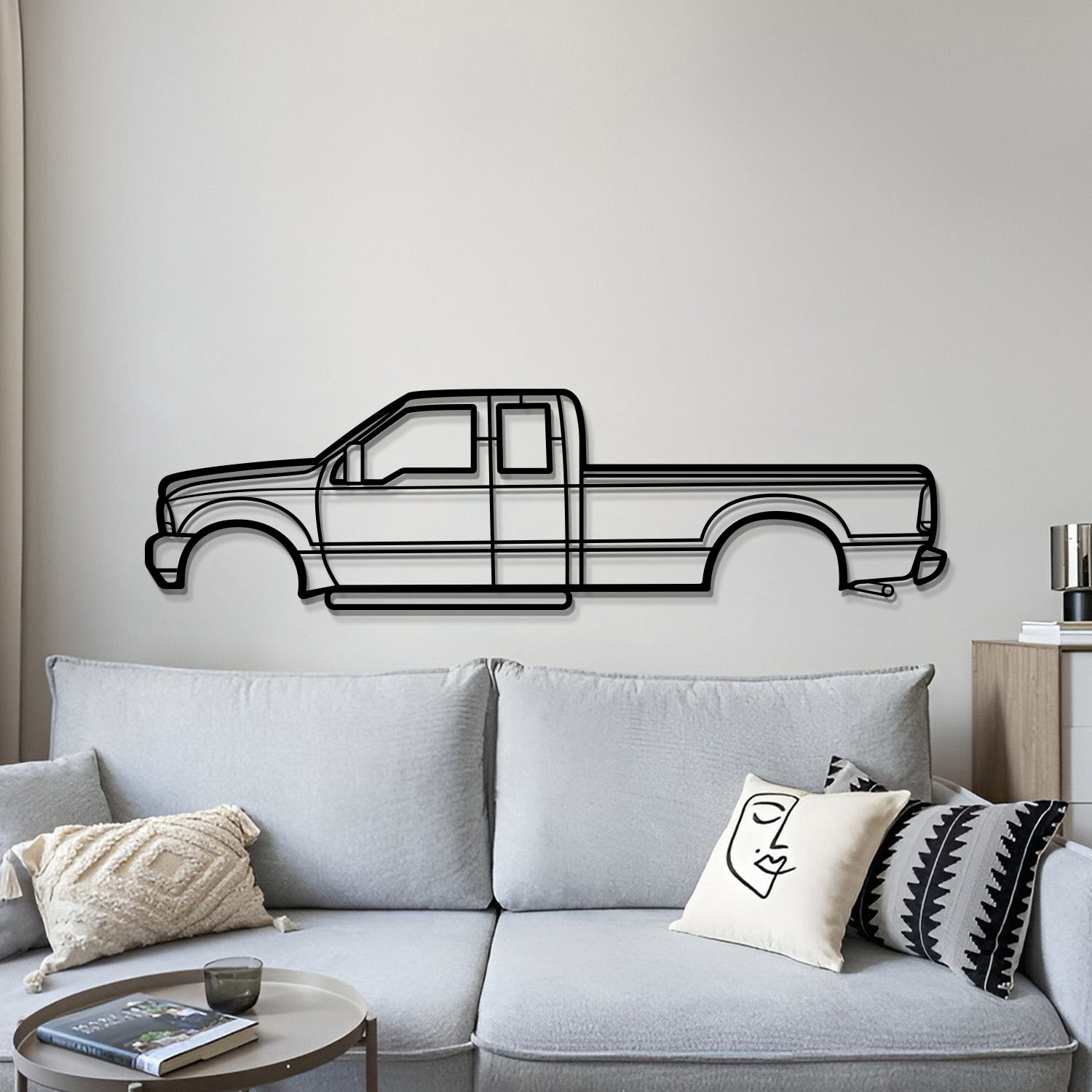 1998 F-250 Super Duty 1st Gen Metal Car Wall Art - MT0265