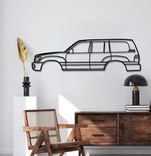 6th Gen (J100) Land Cruiser 1998 metal wall décor – laser-cut automotive silhouette