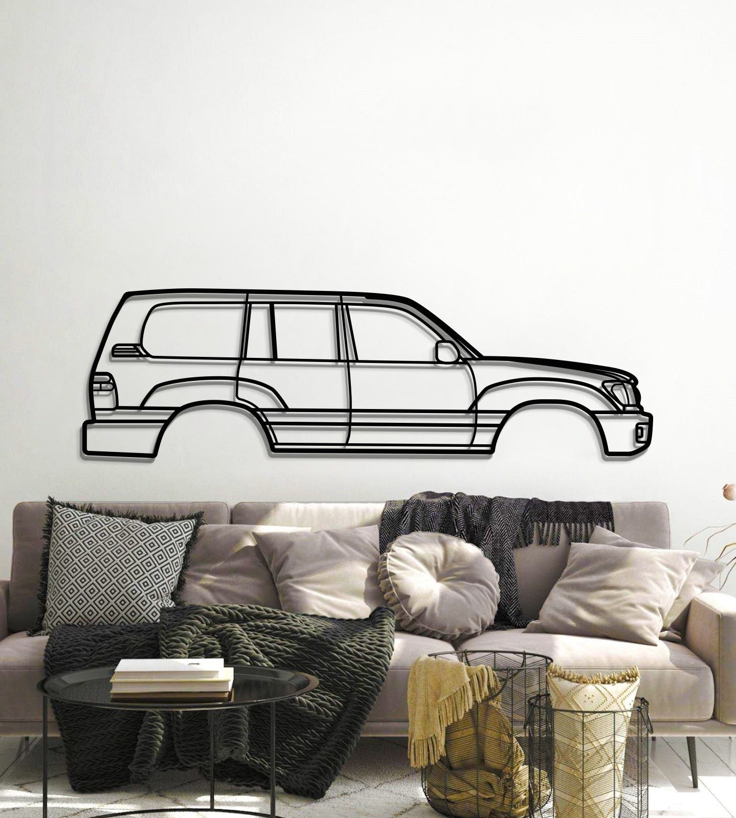 1998 Land Cruiser 6th Gen (J100) Metal Car Wall Art - MT0268