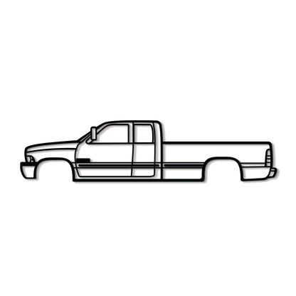 1999 Ram 2500 Metal Car Wall Art - MT0276