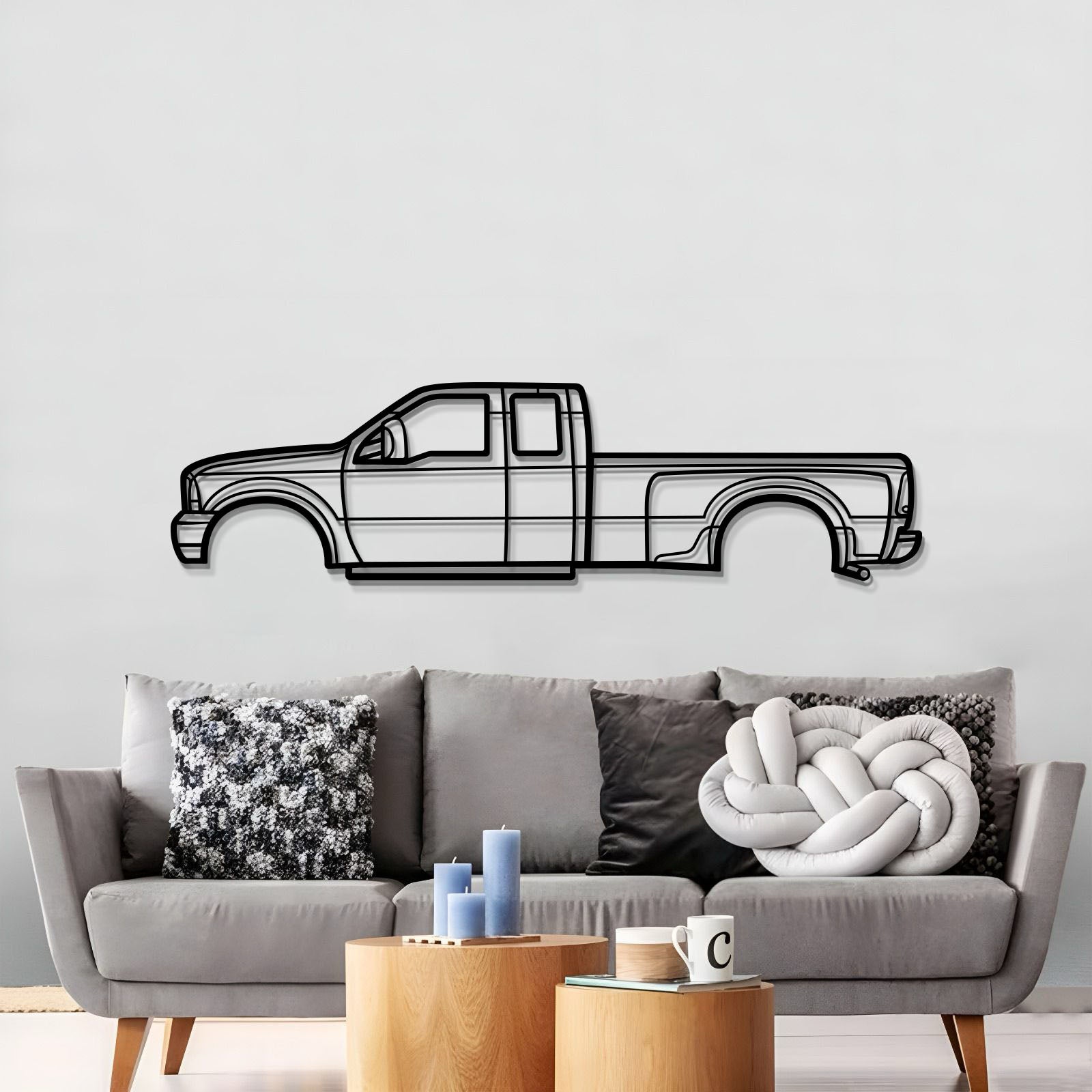 1999 F-350 Super Duty 1st Gen Metal Car Wall Art - MT0275