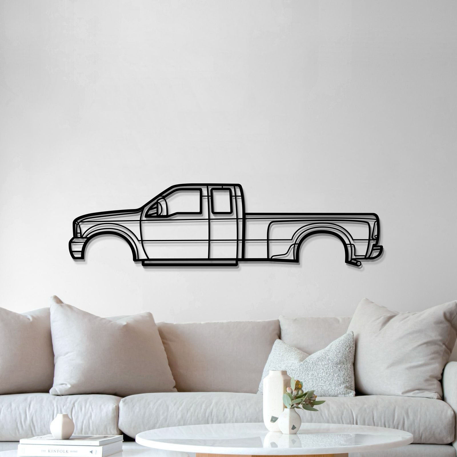 1999 F-350 Super Duty 1st Gen Metal Car Wall Art - MT0275