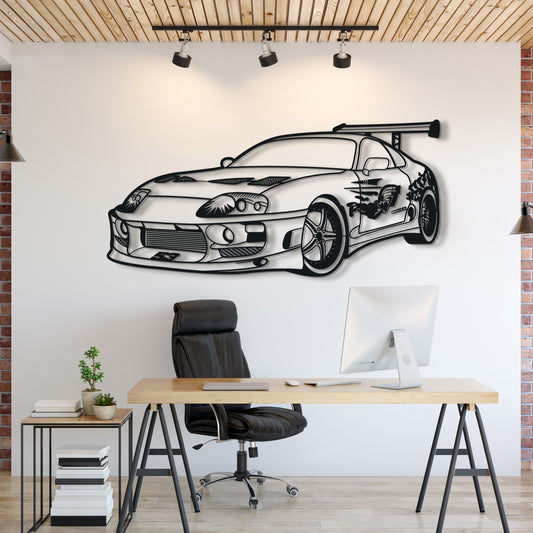 Fast and Furious Supra Metallauto-Silhouette