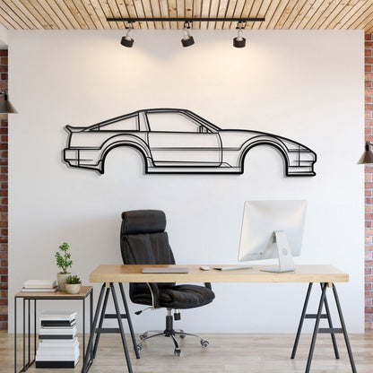 1986 300ZX Z31 Metal Car Silhouette - MT1490