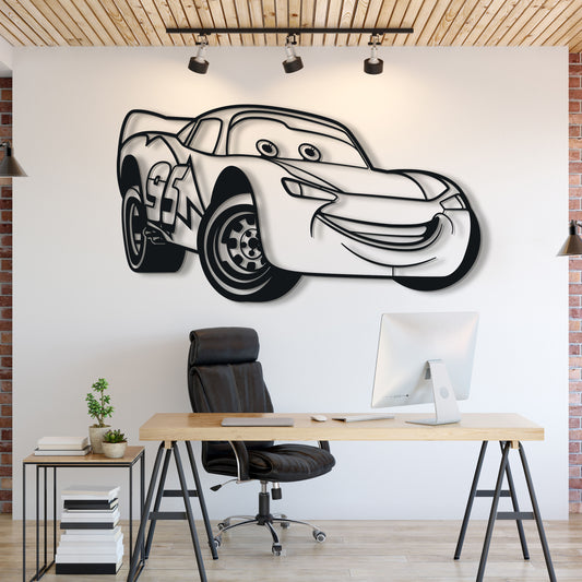 Lightning McQueen Metallauto Silhouette