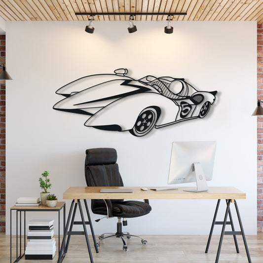 Speed Racer Mach 5 Metallauto Silhouette