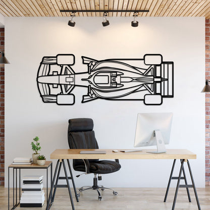 Formula 1 2026 Top View Horizontal Metal Car Wall Art - MT1499
