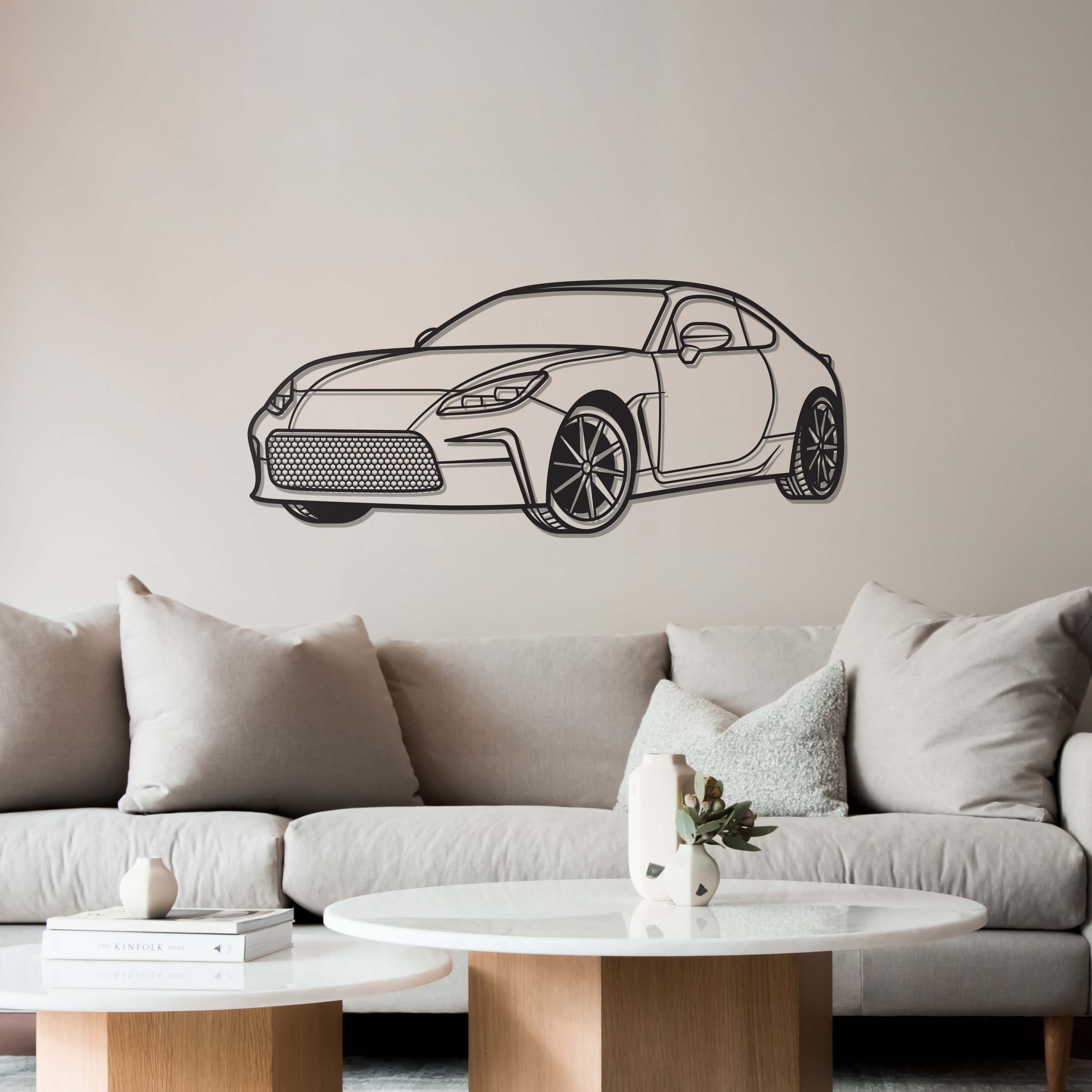 2022 GR86 Perspective Metal Car Wall Art - MT1222