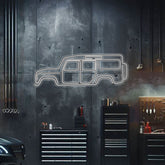 Defender 110 Metal Neon Car Wall Art - MTN0032