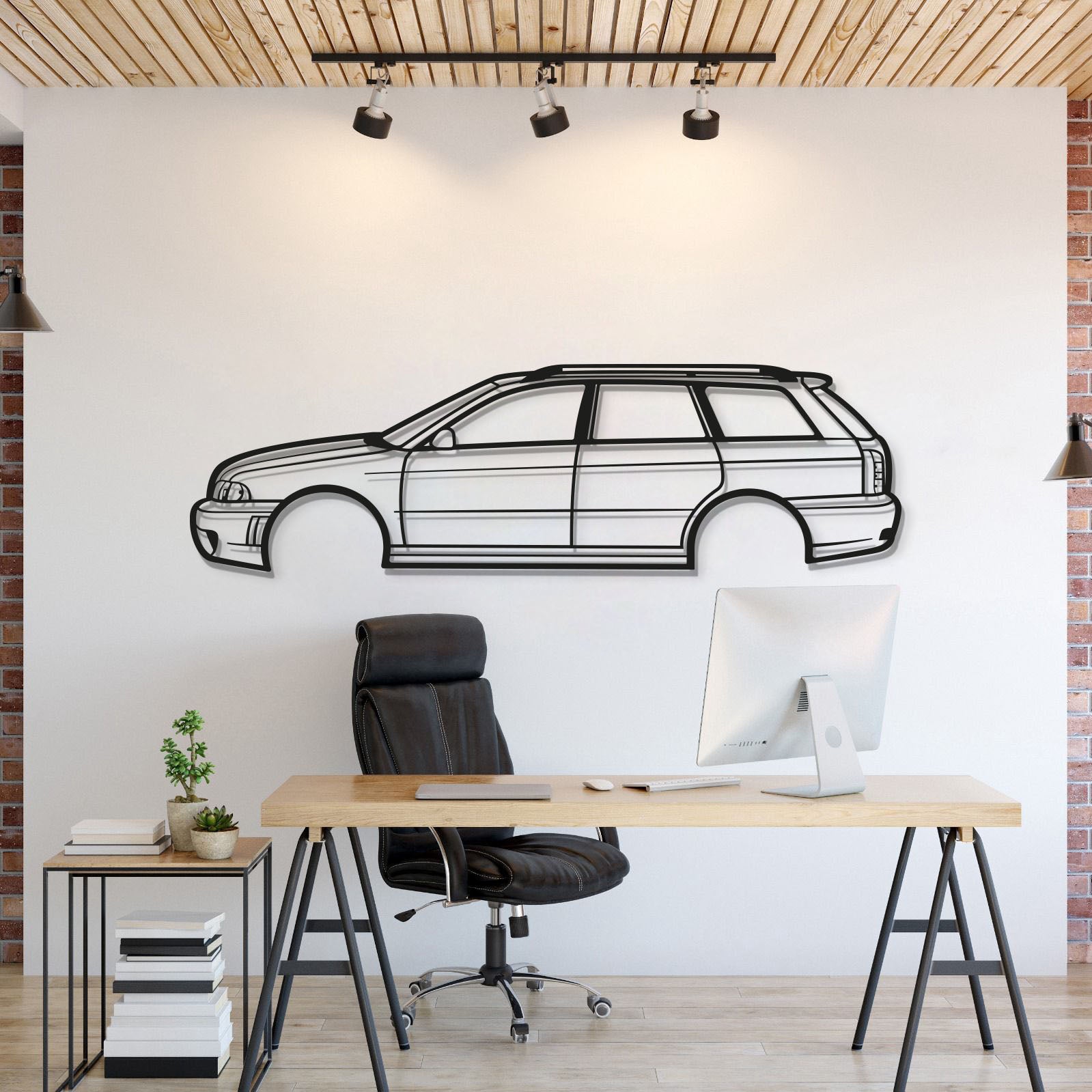 2004 RS4 B5 Metal Car Wall Art - MT0315