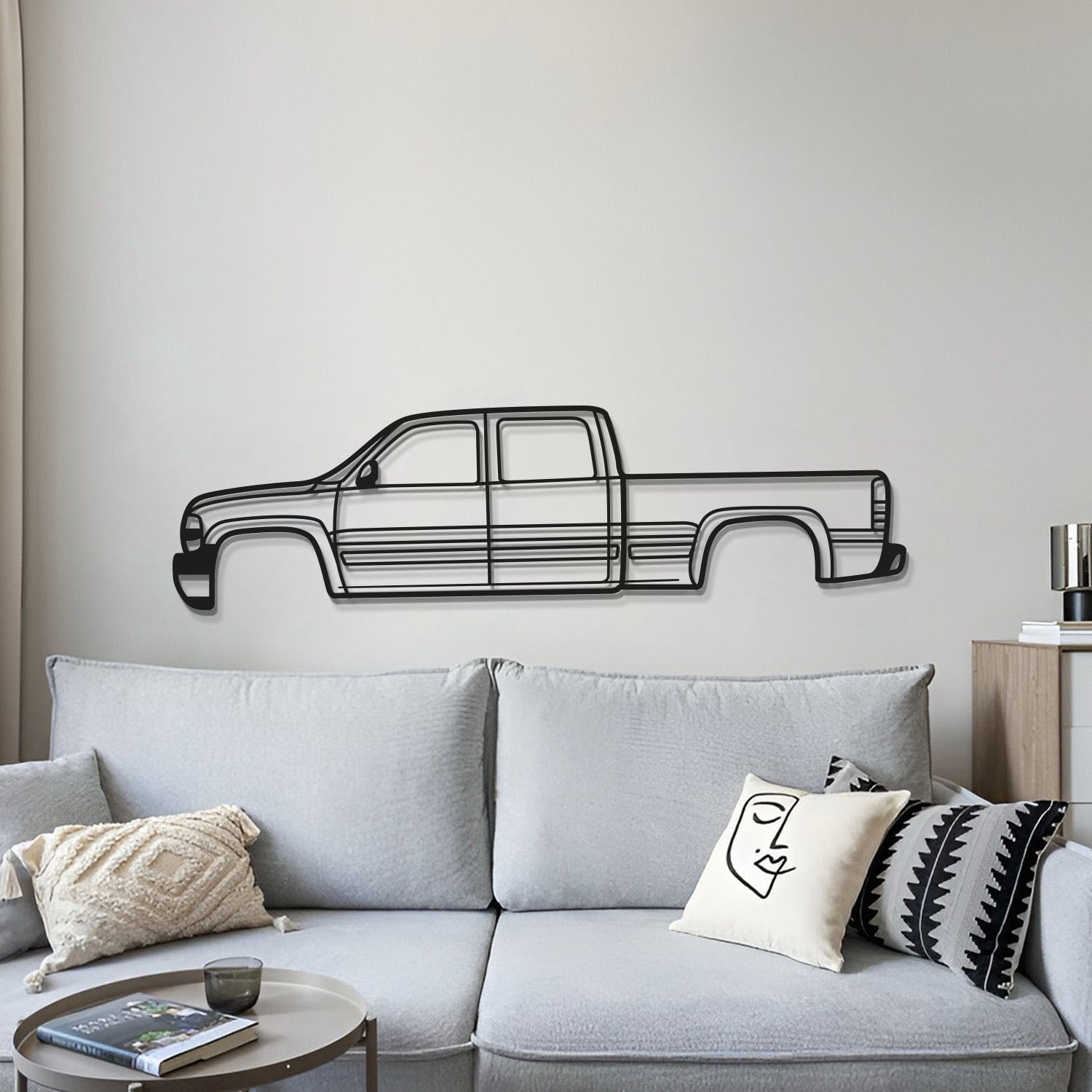 2001 Silverado 2500HD Metal Car Wall Art - MT0294