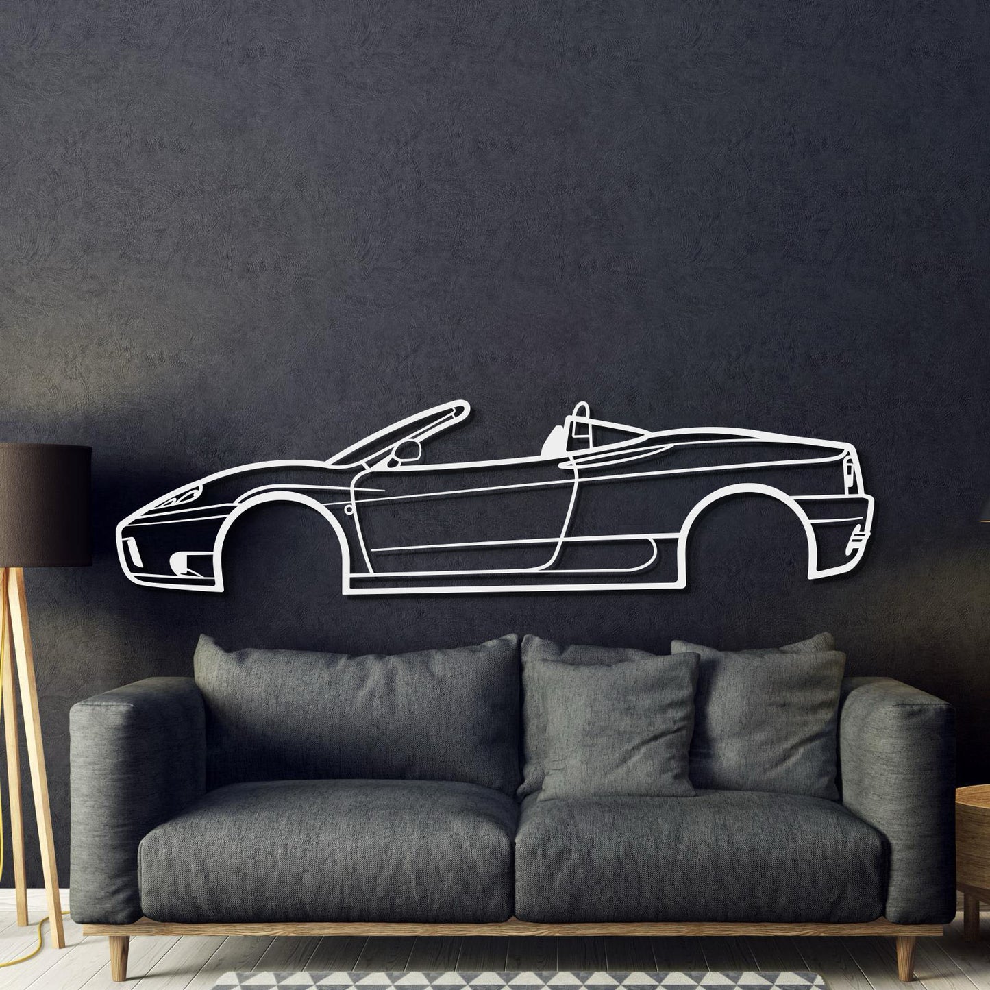 2001 360 Spider Version Metal Car Wall Art - MT0285