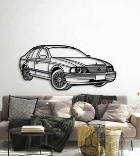 2001 Fairlane Ghia Sportsman Perspective Metal Car Wall Art - MT1264