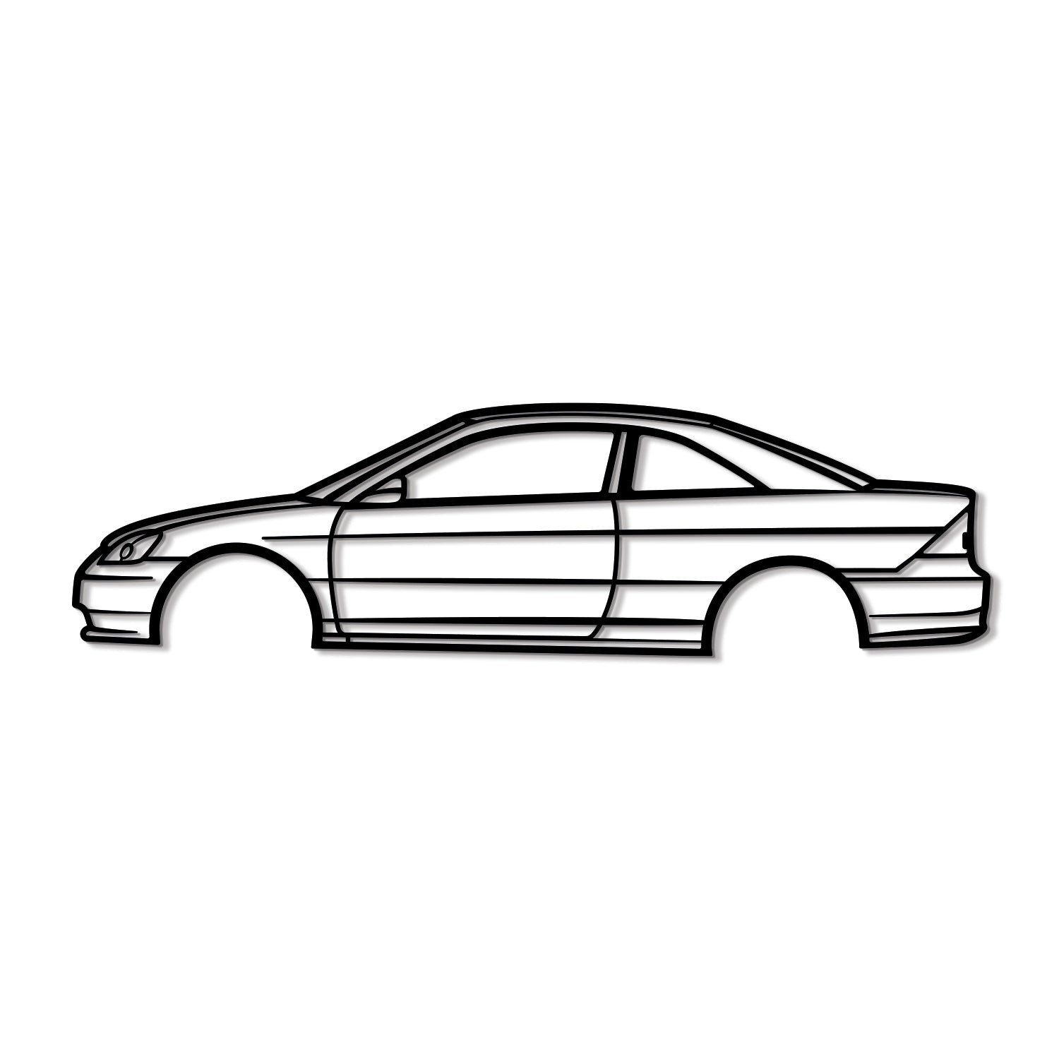 2001 Civic EX Metal Car Wall Art - MT0287