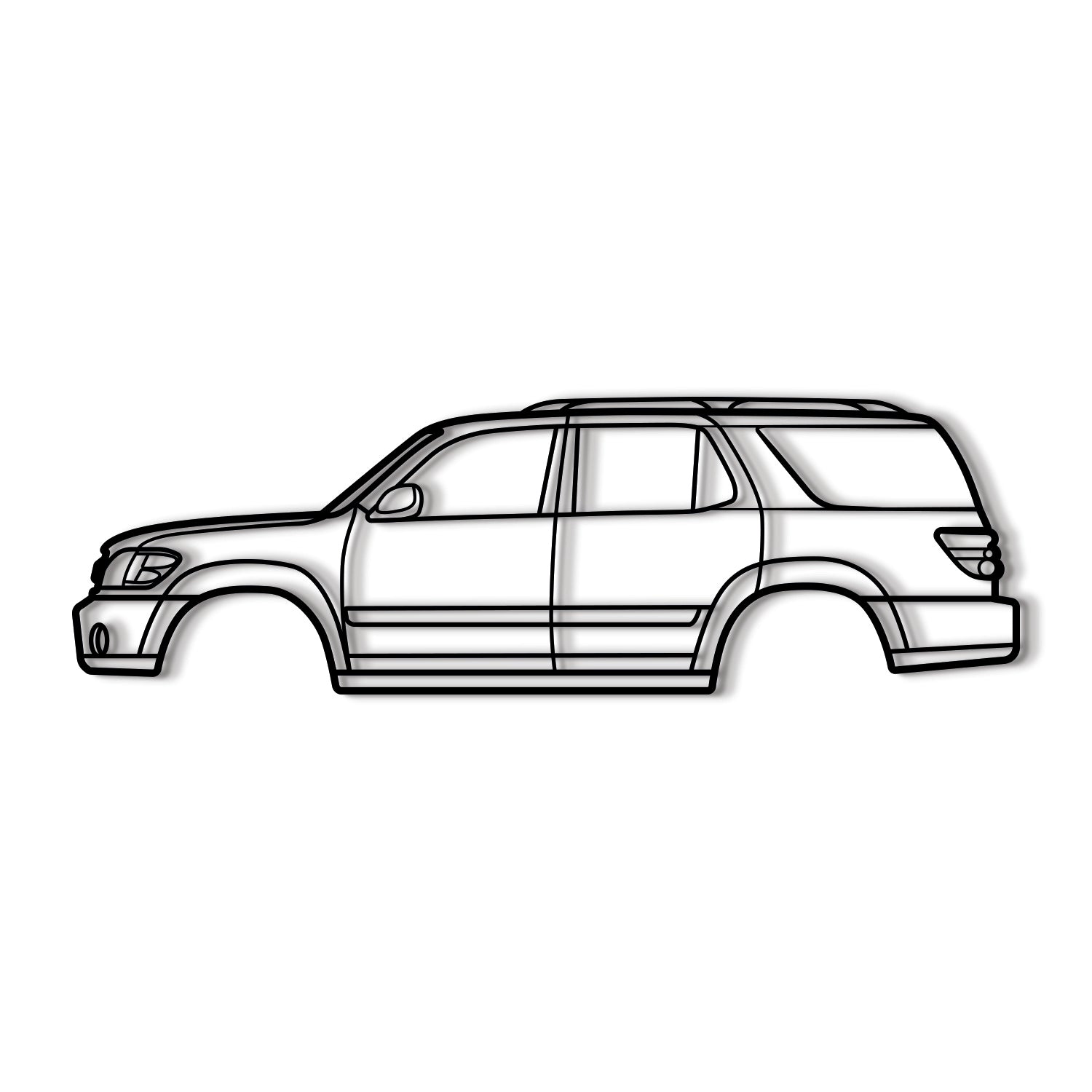 2001 Sequoia 1st Gen (XK30) Metal Car Wall Art - MT0293