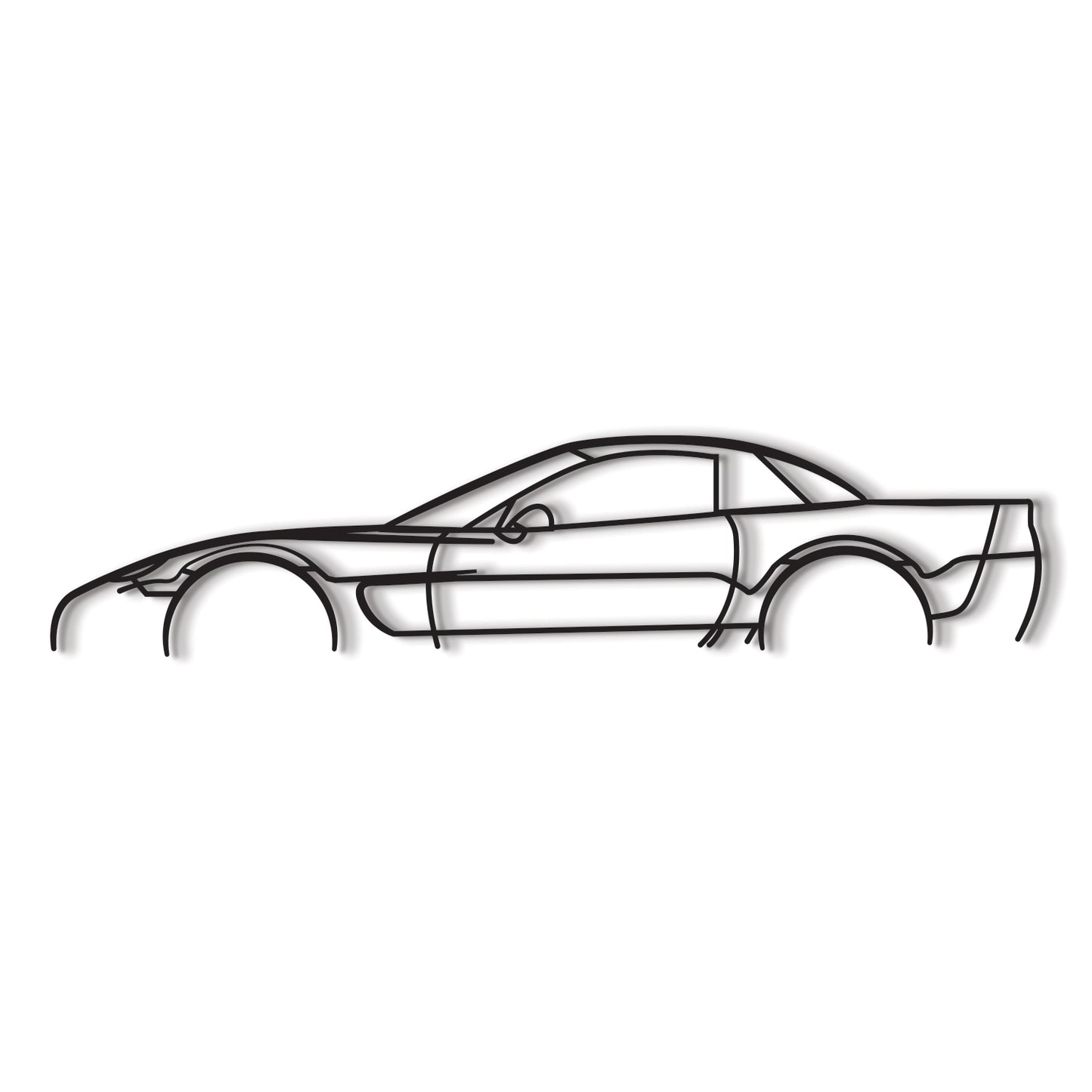 Channel high-octane vibes through the striking profile of the 2002 Chevrolet Corvette C5 Z06 in metal