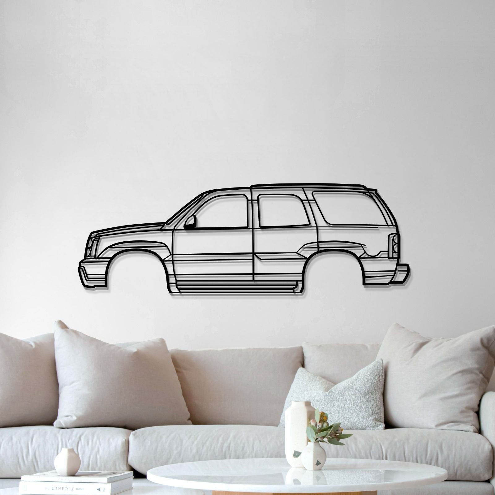 2002 Escalade 2nd Gen Metal Car Wall Art - MT0299