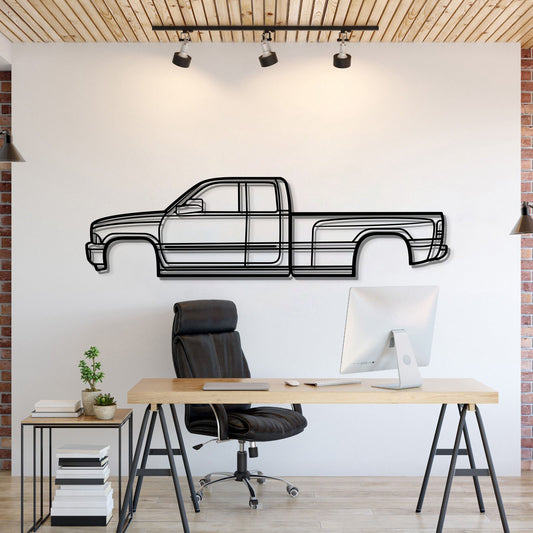 2002 Ram 3500 Metal Car Wall Art - MT0302