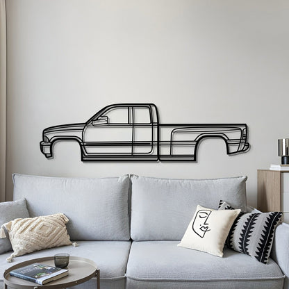 2002 Ram 3500 Metal Car Wall Art - MT0302