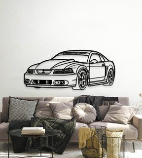 2002 Mustang GT Perspective Metal Car Wall Art - MT1156