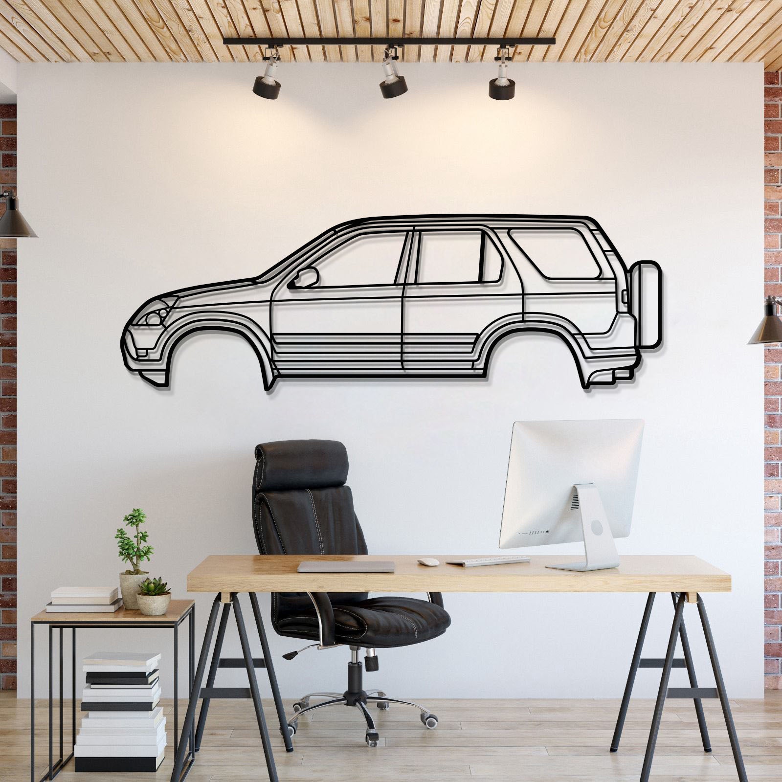 2002 CR-V 2nd Gen Metal Car Wall Art - MT0296