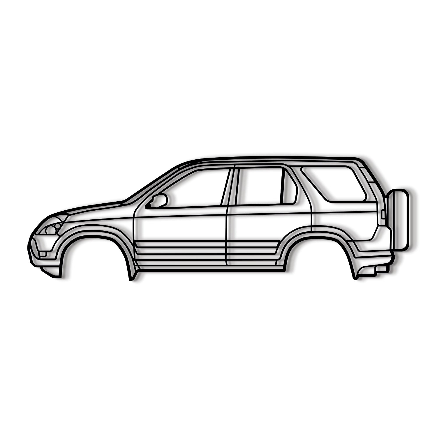 2002 CR-V 2nd Gen Metal Car Wall Art - MT0296