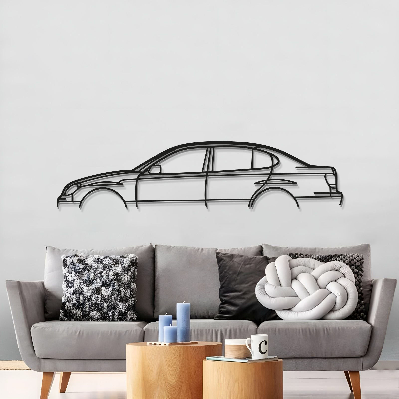 2002 GS300 Classic Metal Car Wall Art - MT0300