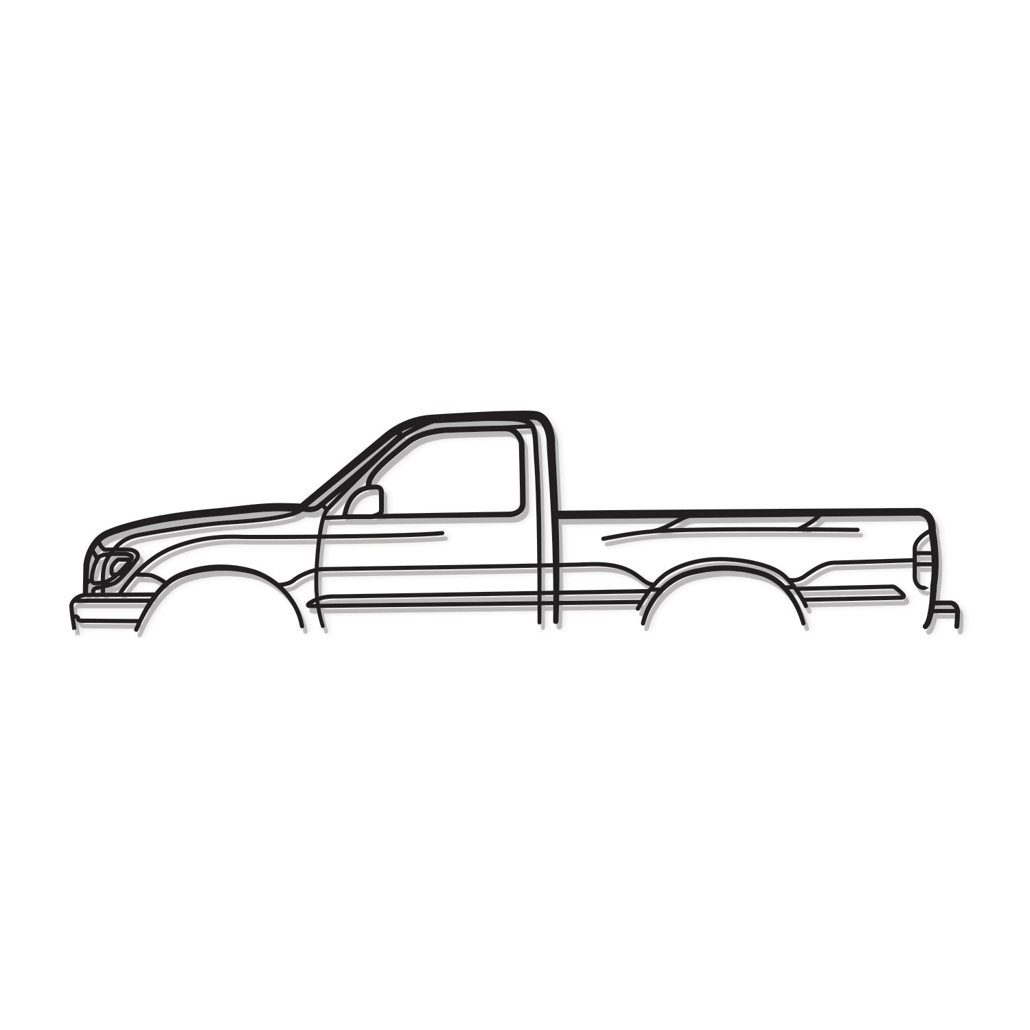 2002 Tacoma Metal Car Wall Art - MT0303