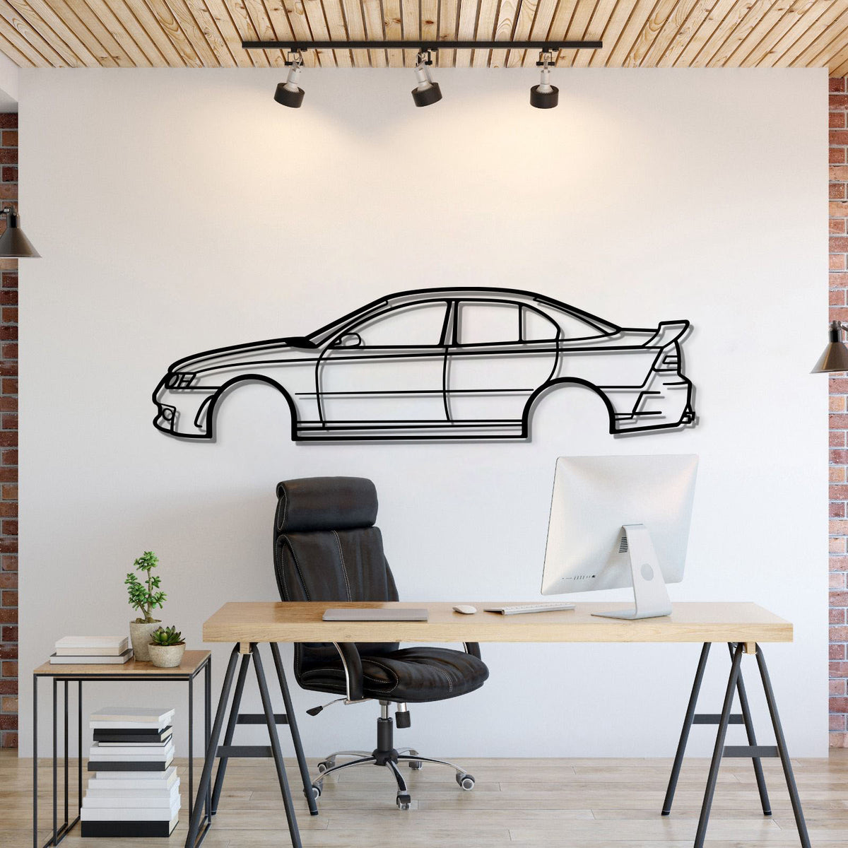2003 HSV Clubsport Metal Wall Art Silhouette Aussie Performance Sedan