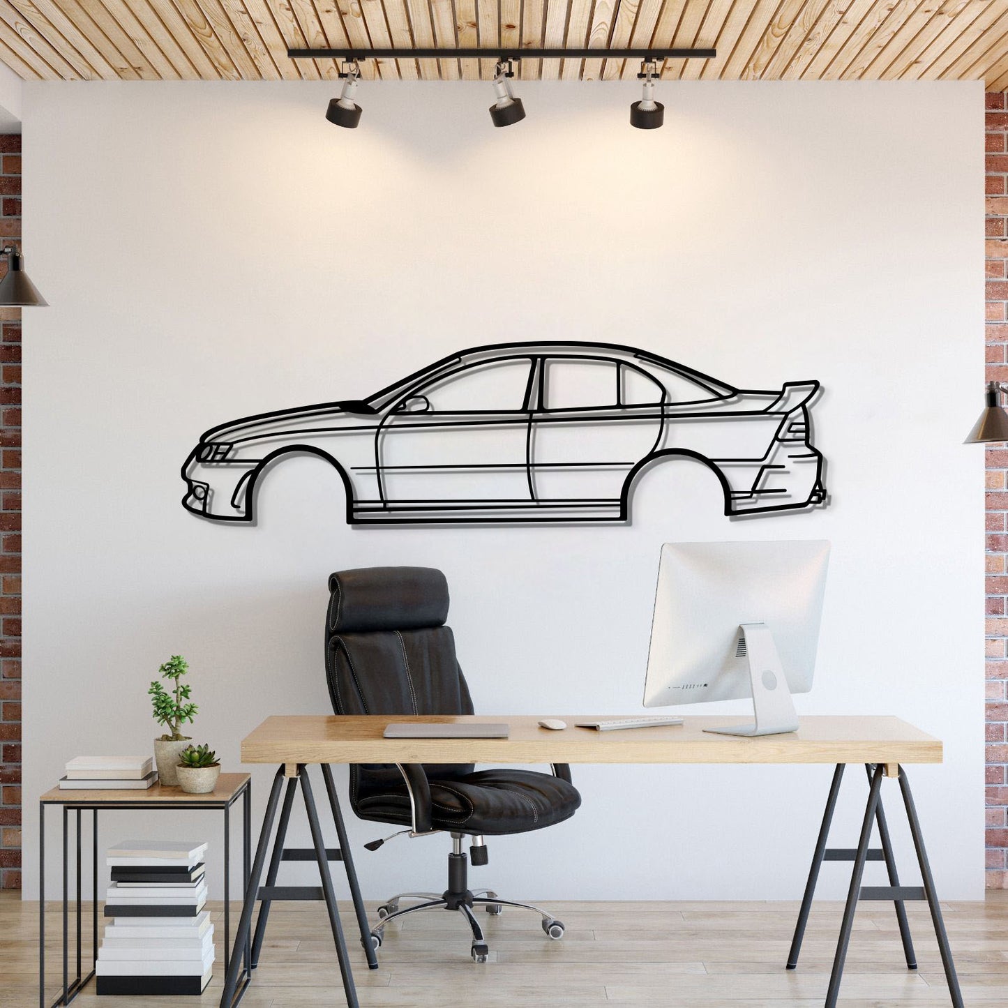 2003 HSV Clubsport Metal Wall Art Silhouette Aussie Performance Sedan