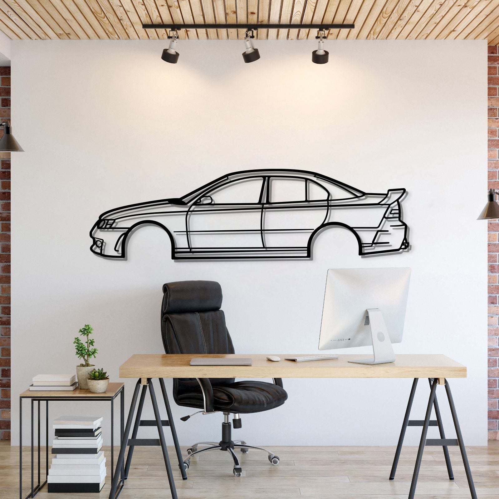 2003 HSV Clubsport Metal Wall Art Silhouette Aussie Performance Sedan