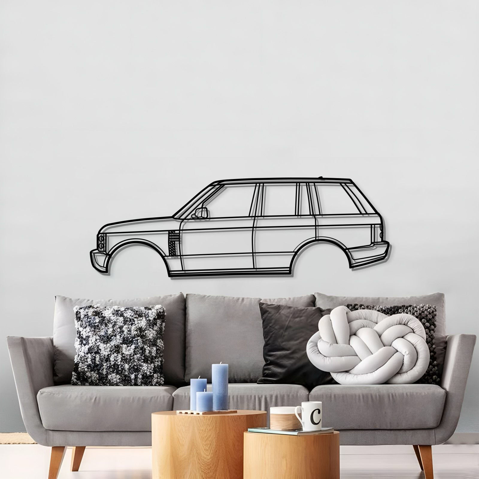 2003 Range Rover L322 (3rd Gen) Metal Car Wall Art - MT0309