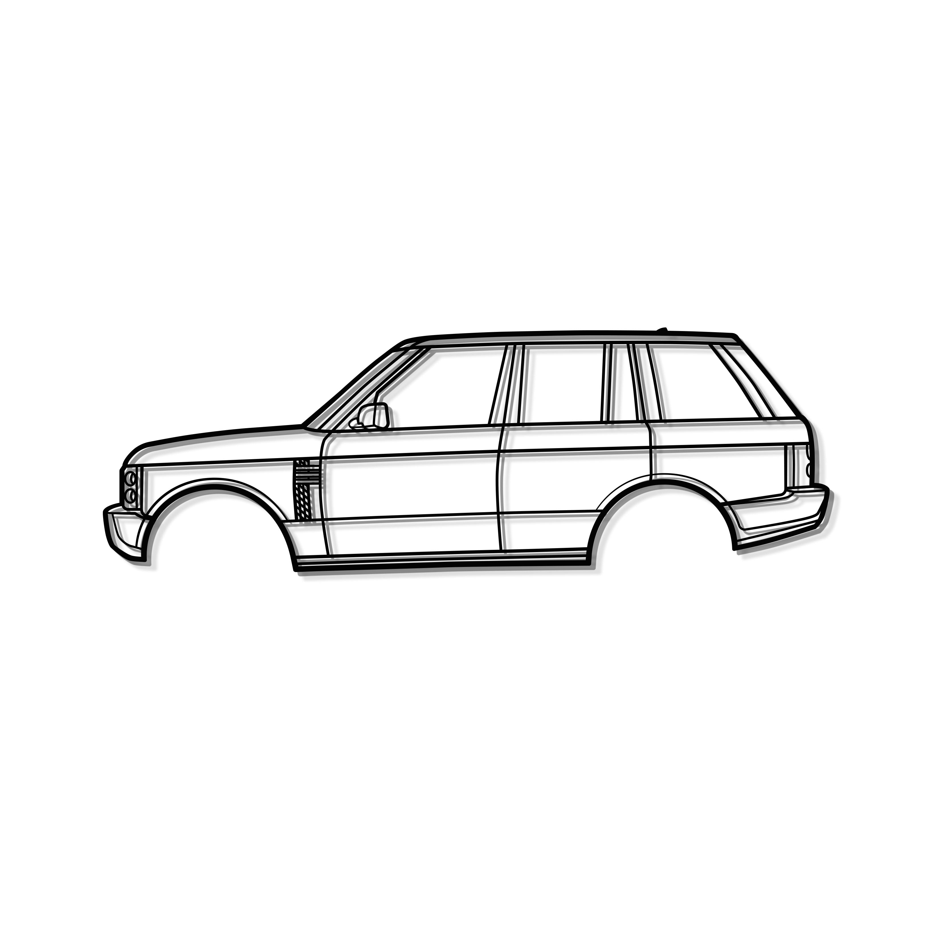 2003 Range Rover L322 (3rd Gen) Metal Car Wall Art - MT0309