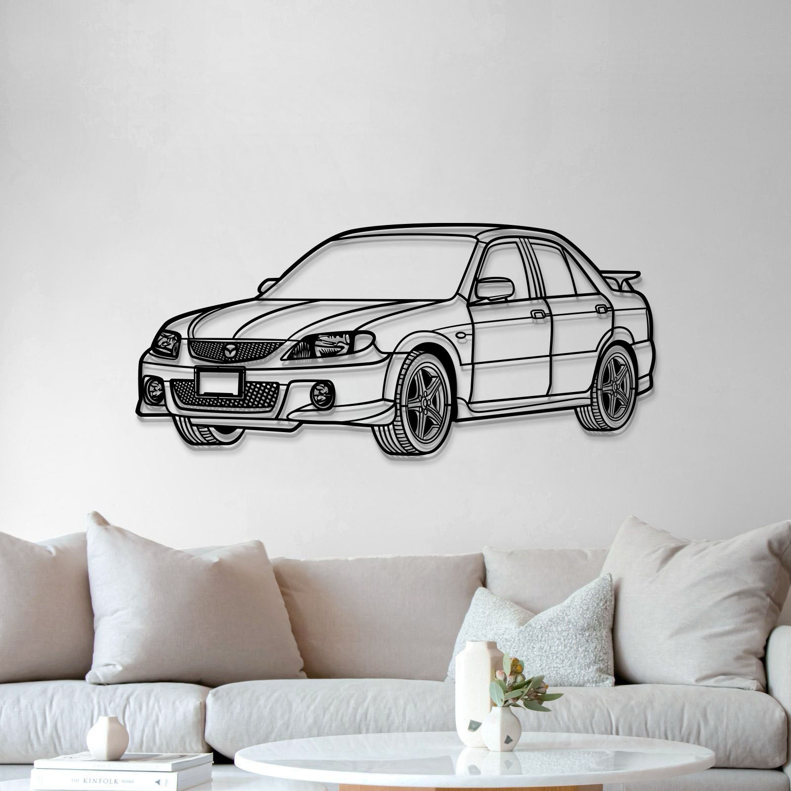 2003 Protege Perspective Metal Car Wall Art - MT1309