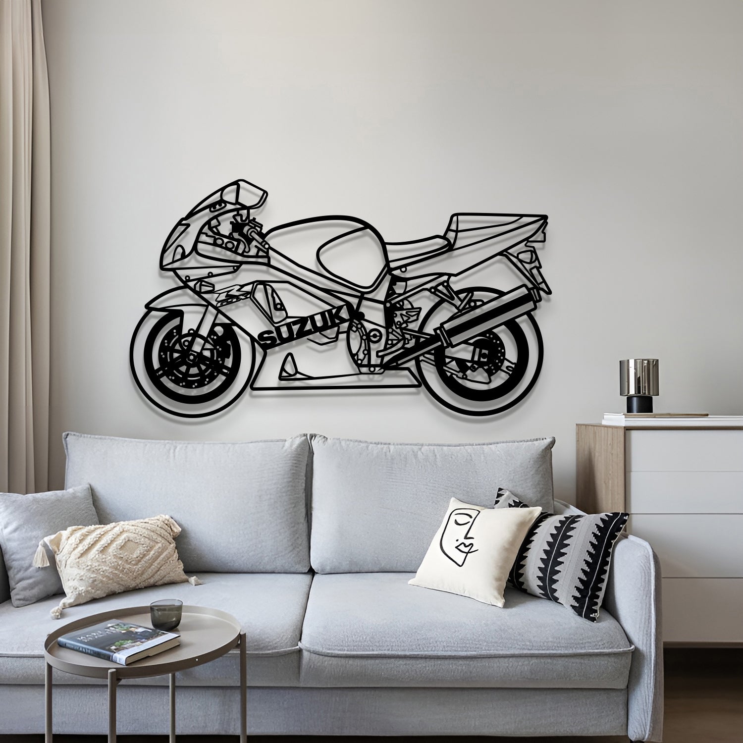 2003 GSX-R 600 Metal Motorcycle Wall Art - MT1412