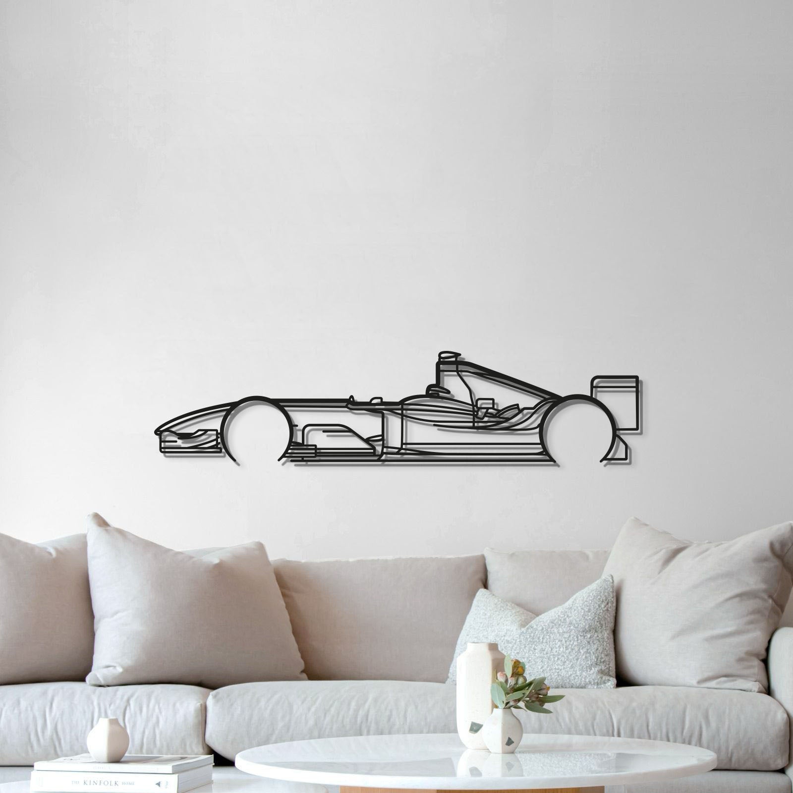 Classic 2004 F1 Racing Metal Wall Art Minimalist Decoration