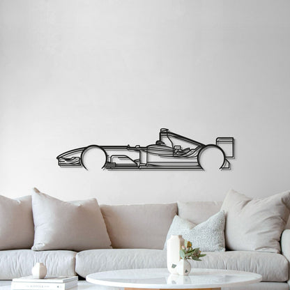 Classic 2004 F1 Racing Metal Wall Art Minimalist Decoration