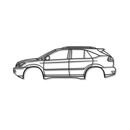 2004 RX 2nd Gen Metal Car Wall Art - MT0316