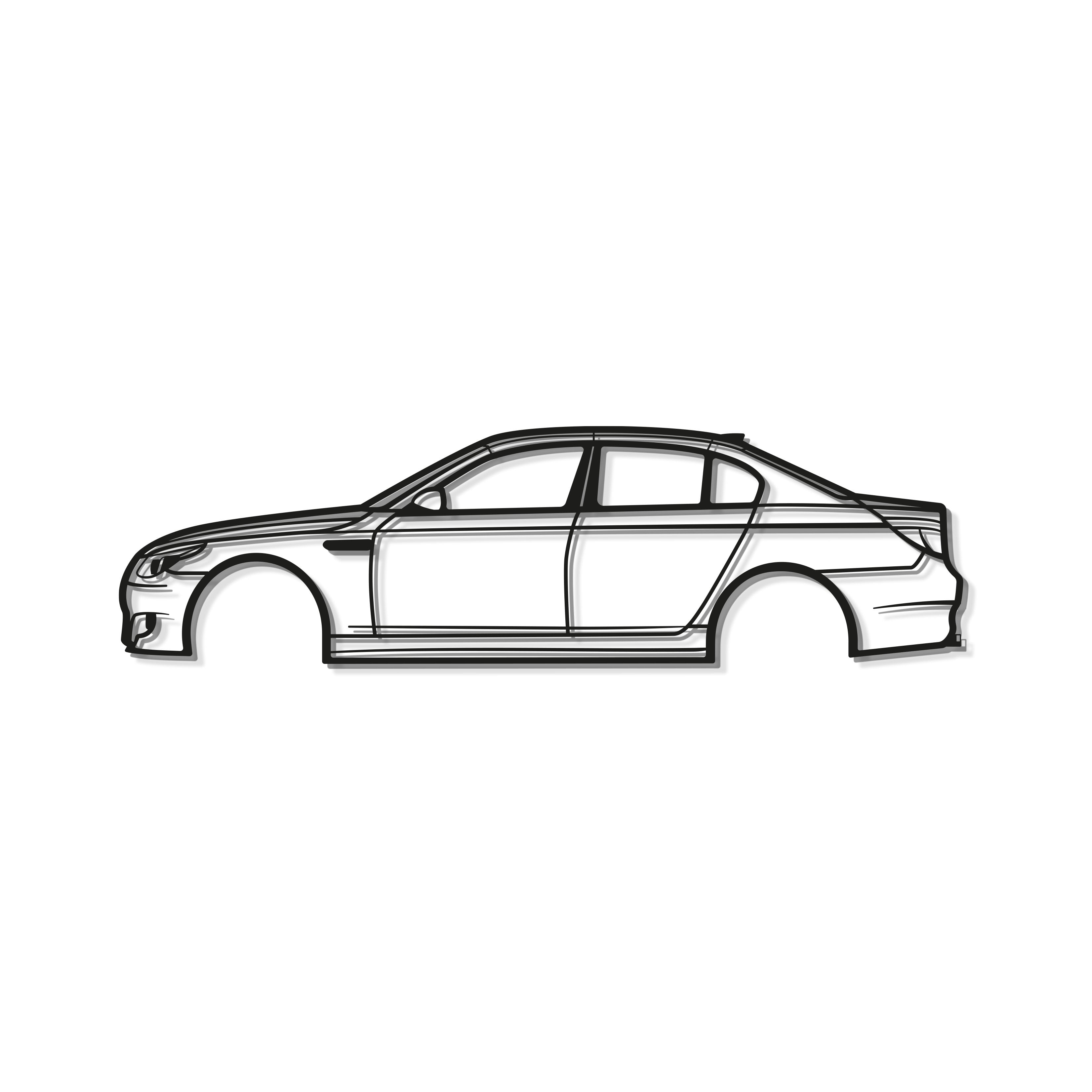 2005 M5 E60 Metal Car Wall Art - MT0323