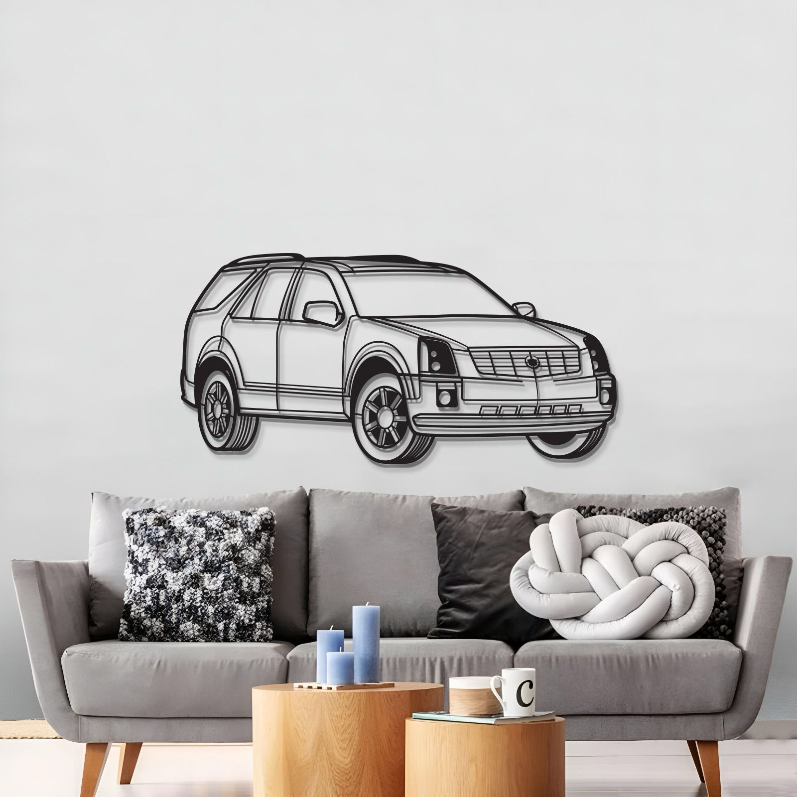 2005 SRX Perspective Metal Car Wall Art - MT1212