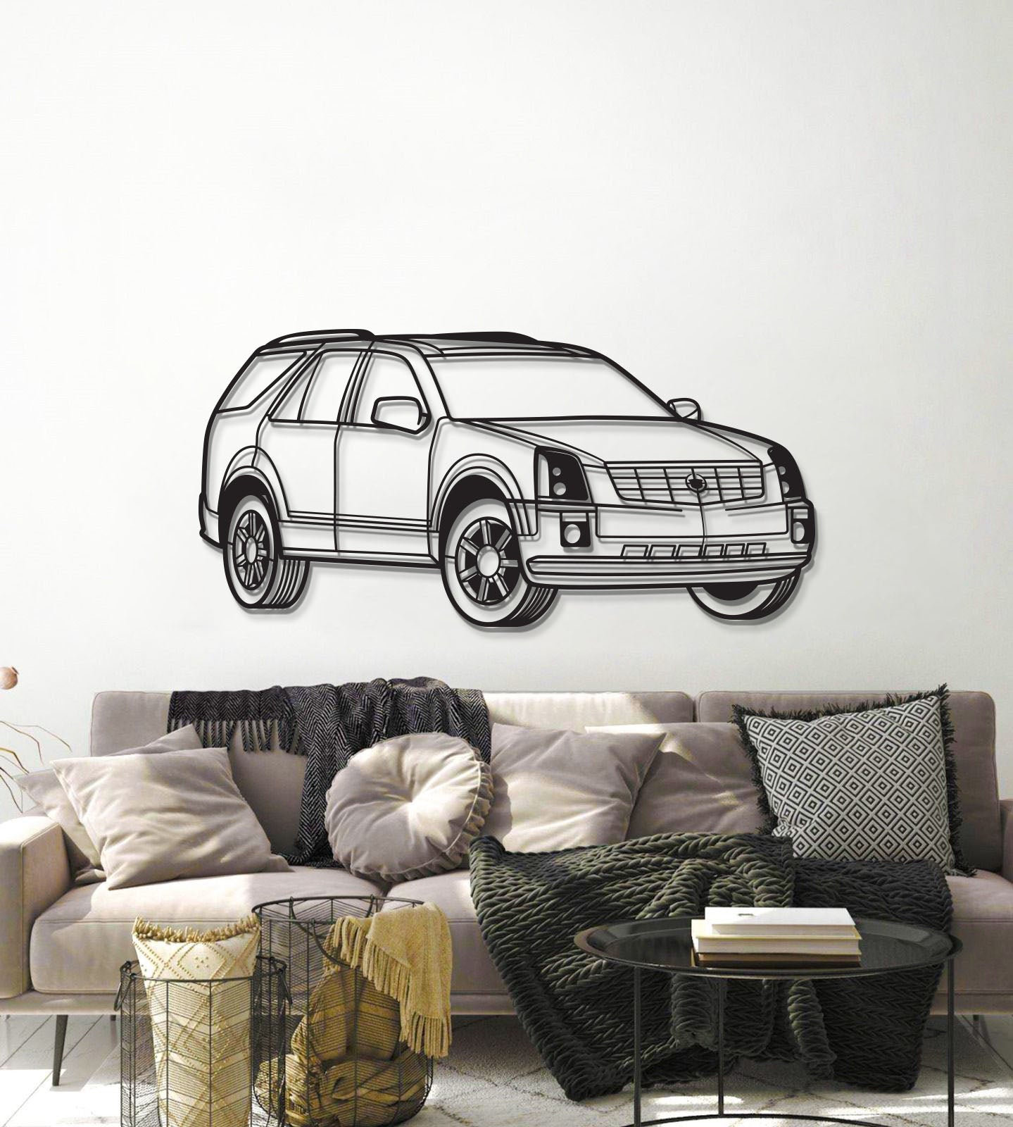 2005 SRX Perspective Metal Car Wall Art - MT1212