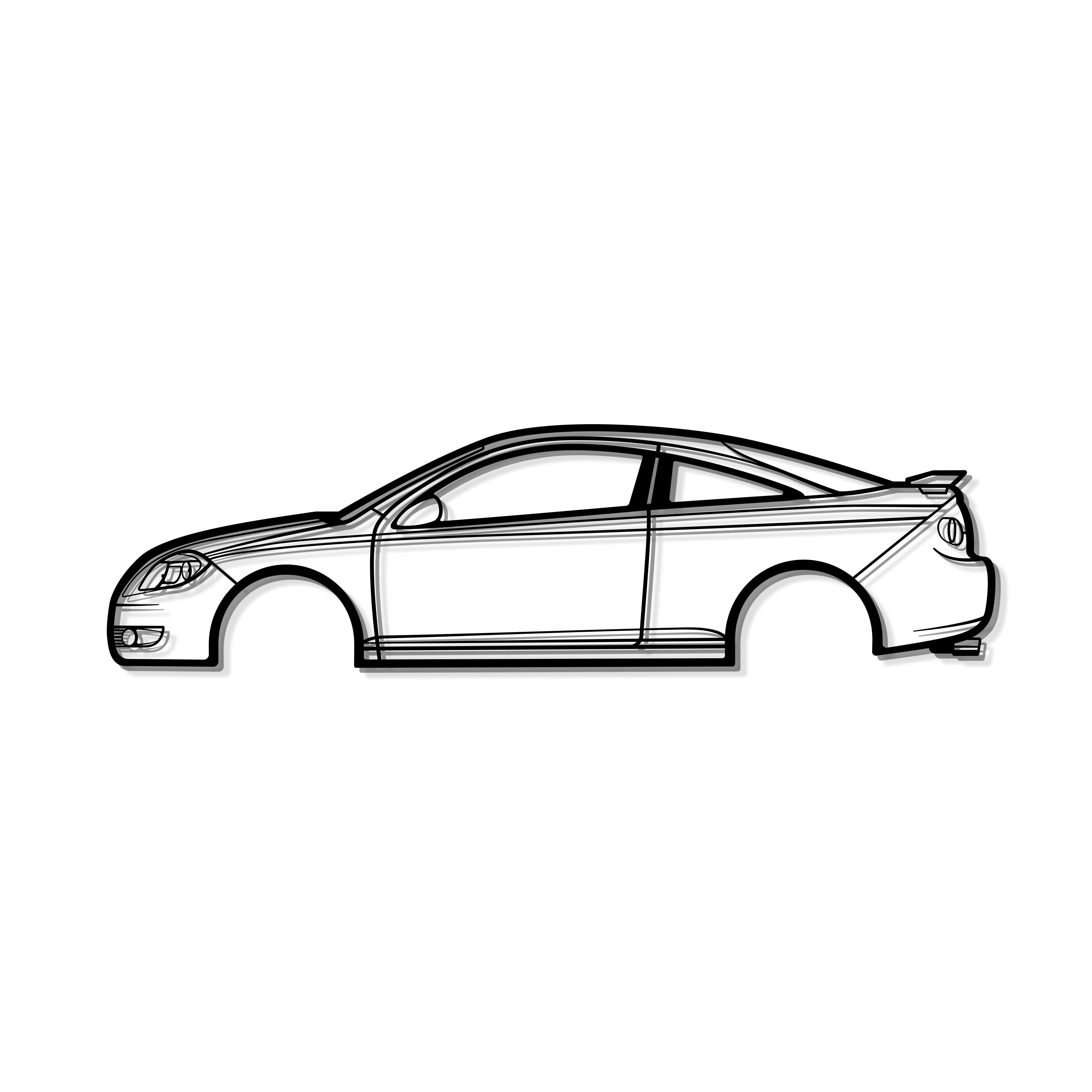 2005 Cobalt Metal Car Wall Art - MT0320