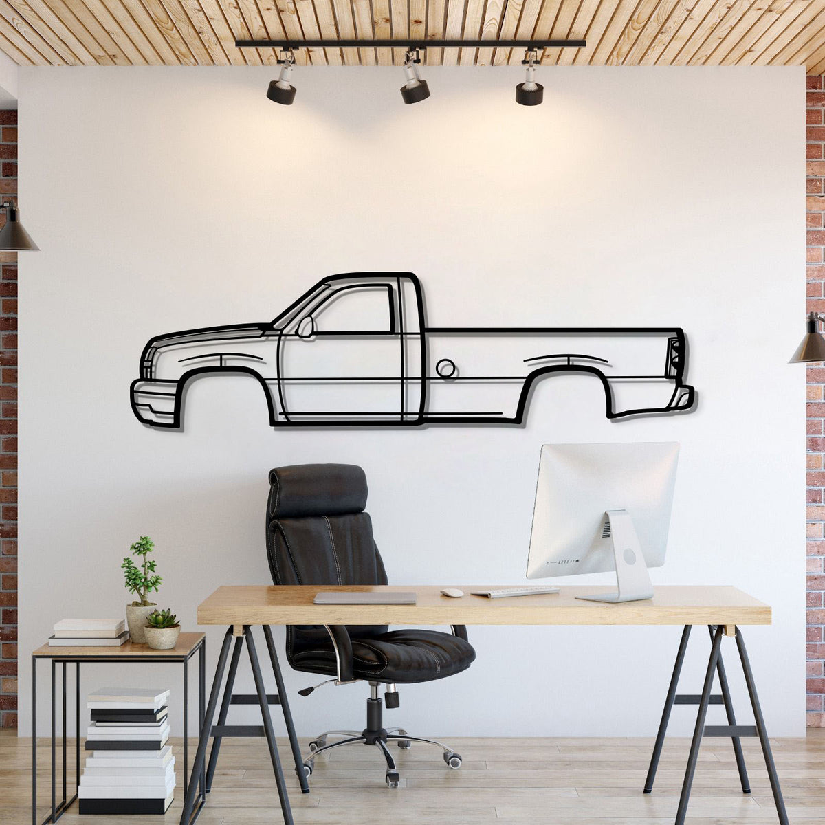 2005 Chevrolet Silverado Metal Wall Art Laser Cut 2 Mm Steel Silhouette