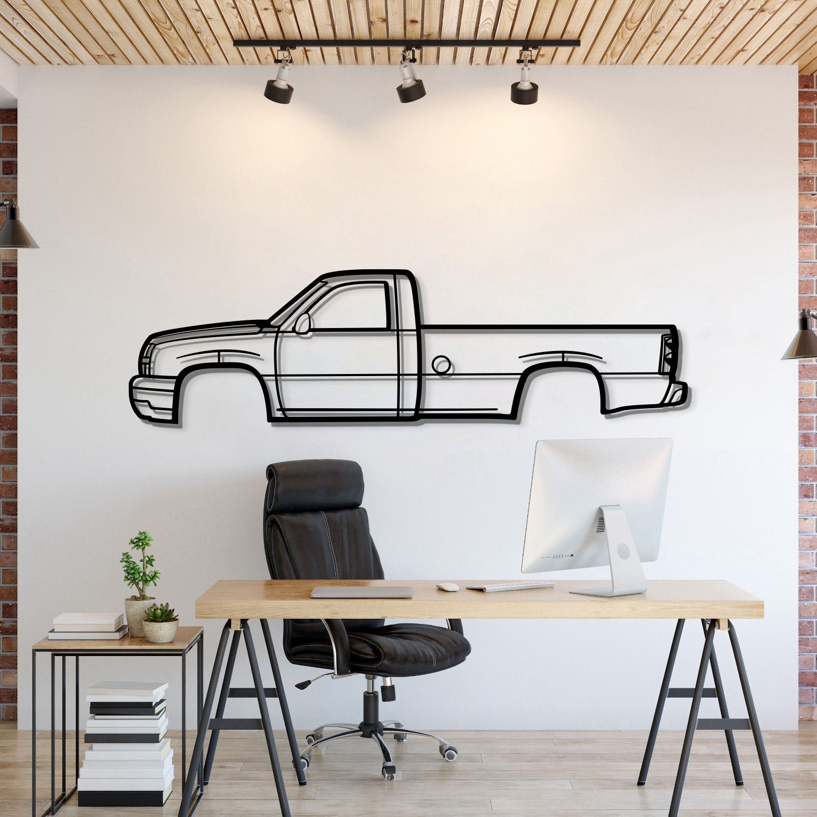 2005 Chevrolet Silverado Metal Wall Art Laser Cut 2 Mm Steel Silhouette