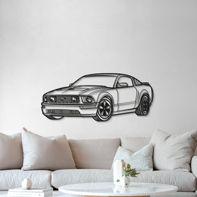 2005 Mustang Perspective Metal Car Wall Art - MT0442