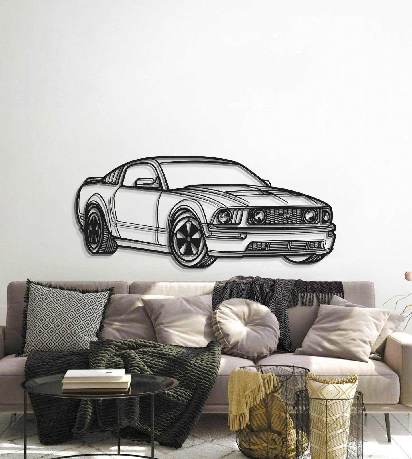 2005 Mustang Perspective Metal Car Wall Art - MT0442