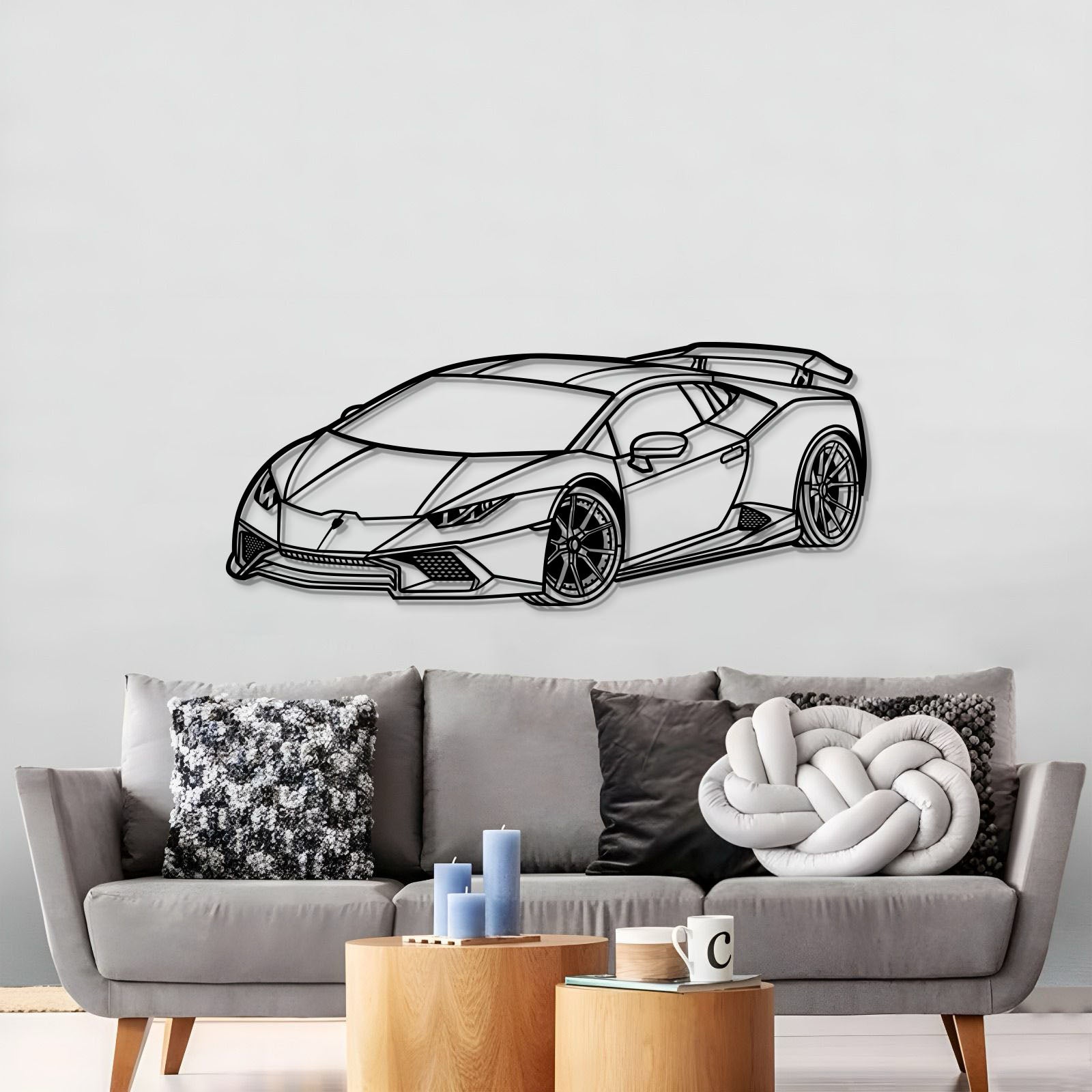 2005 Huracan Perspective Metal Car Wall Art - MT1167