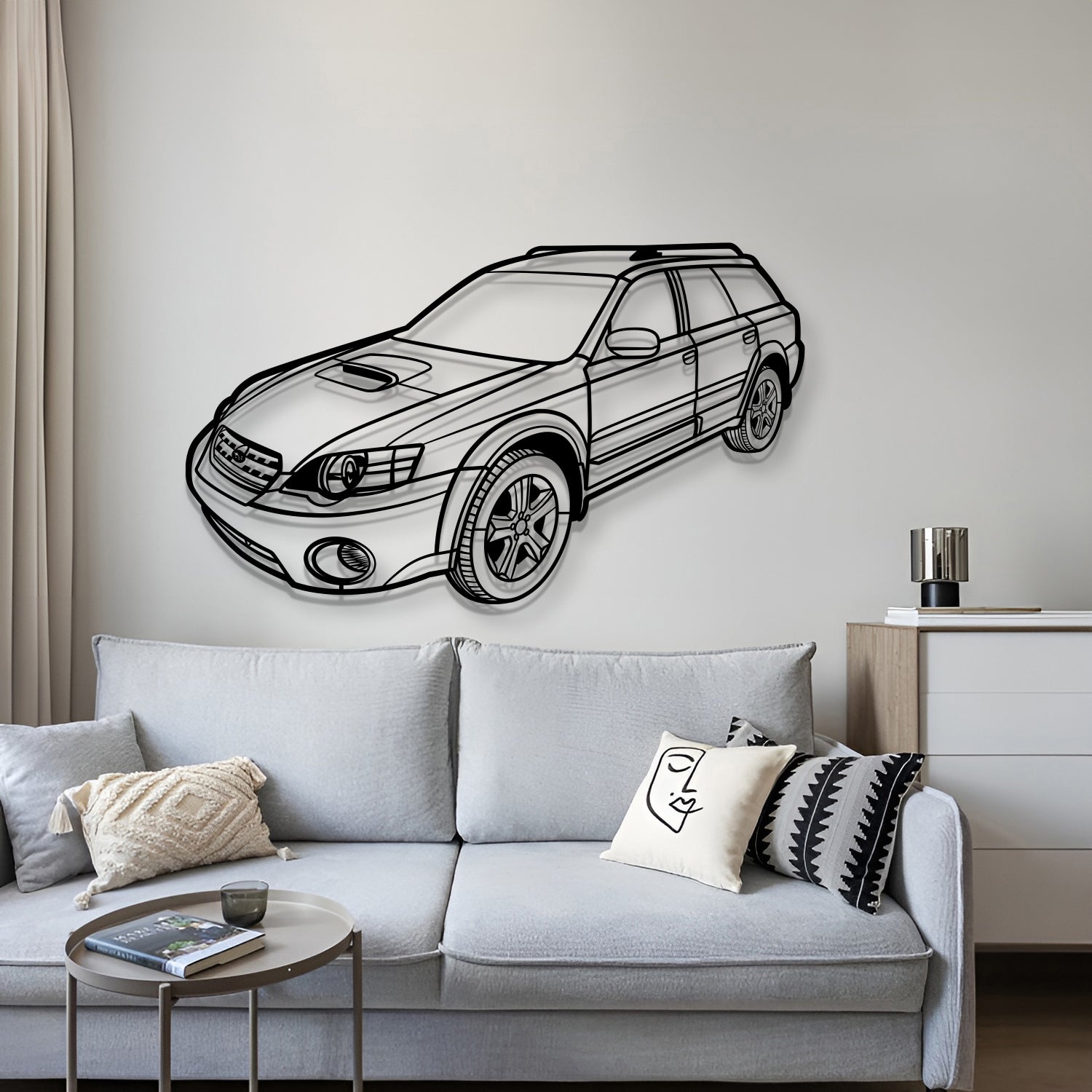 2005 Outback XT Perspective Metal Car Wall Art - MT1310